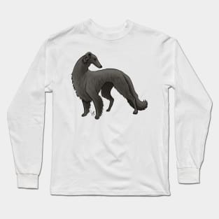 Dog - Borzoi - Black Long Sleeve T-Shirt